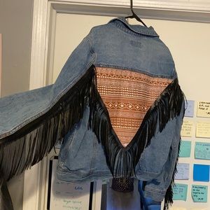 Fringe Western Jean Jacket